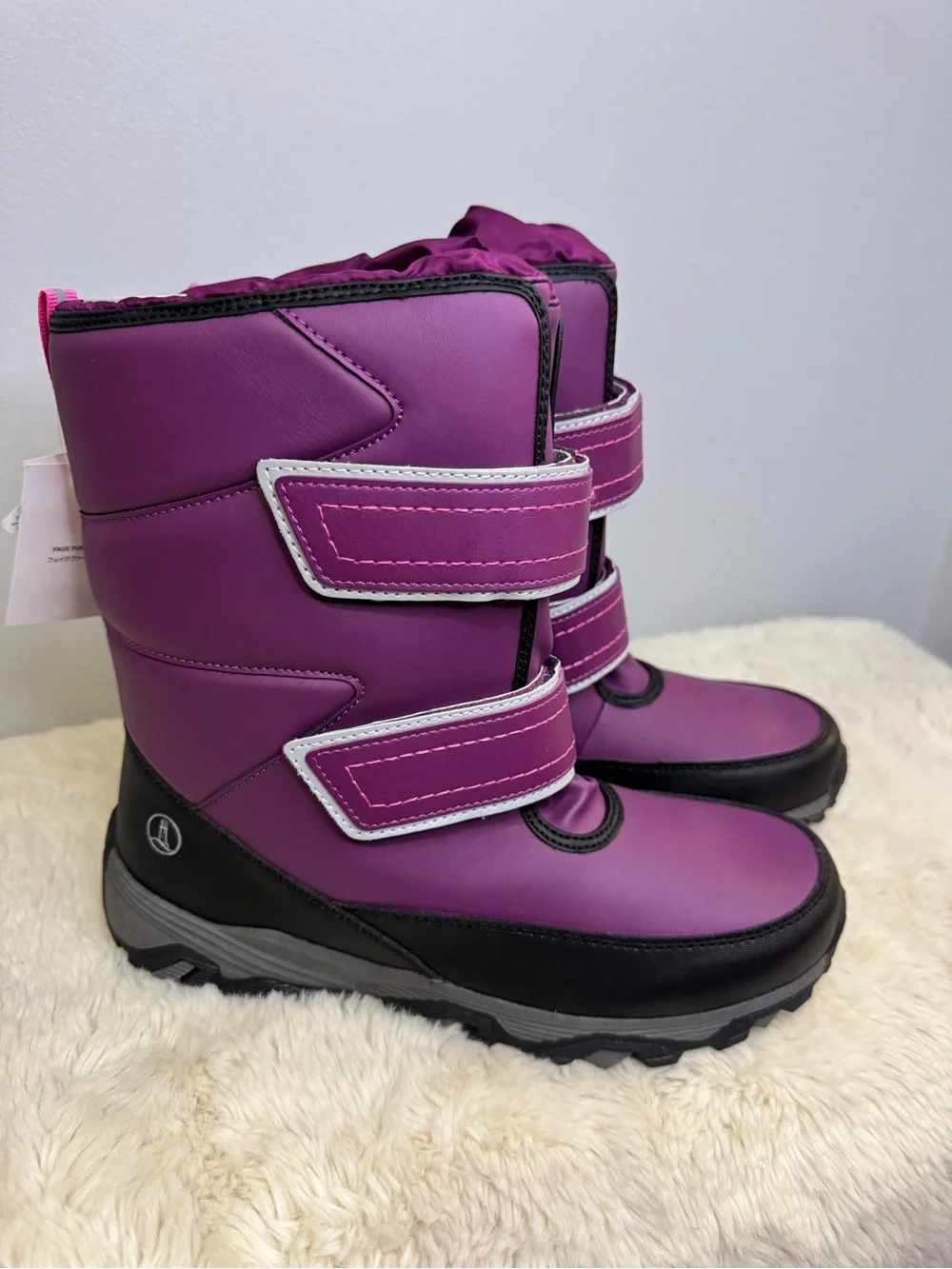 Lands' End Snow Flurry Insulated Winter Boot - Fuchsia Plum